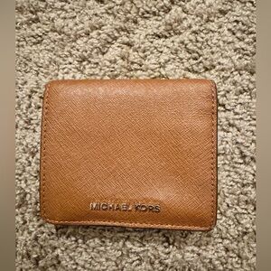 Michael Kors Tan Leather Card Holder (Small)